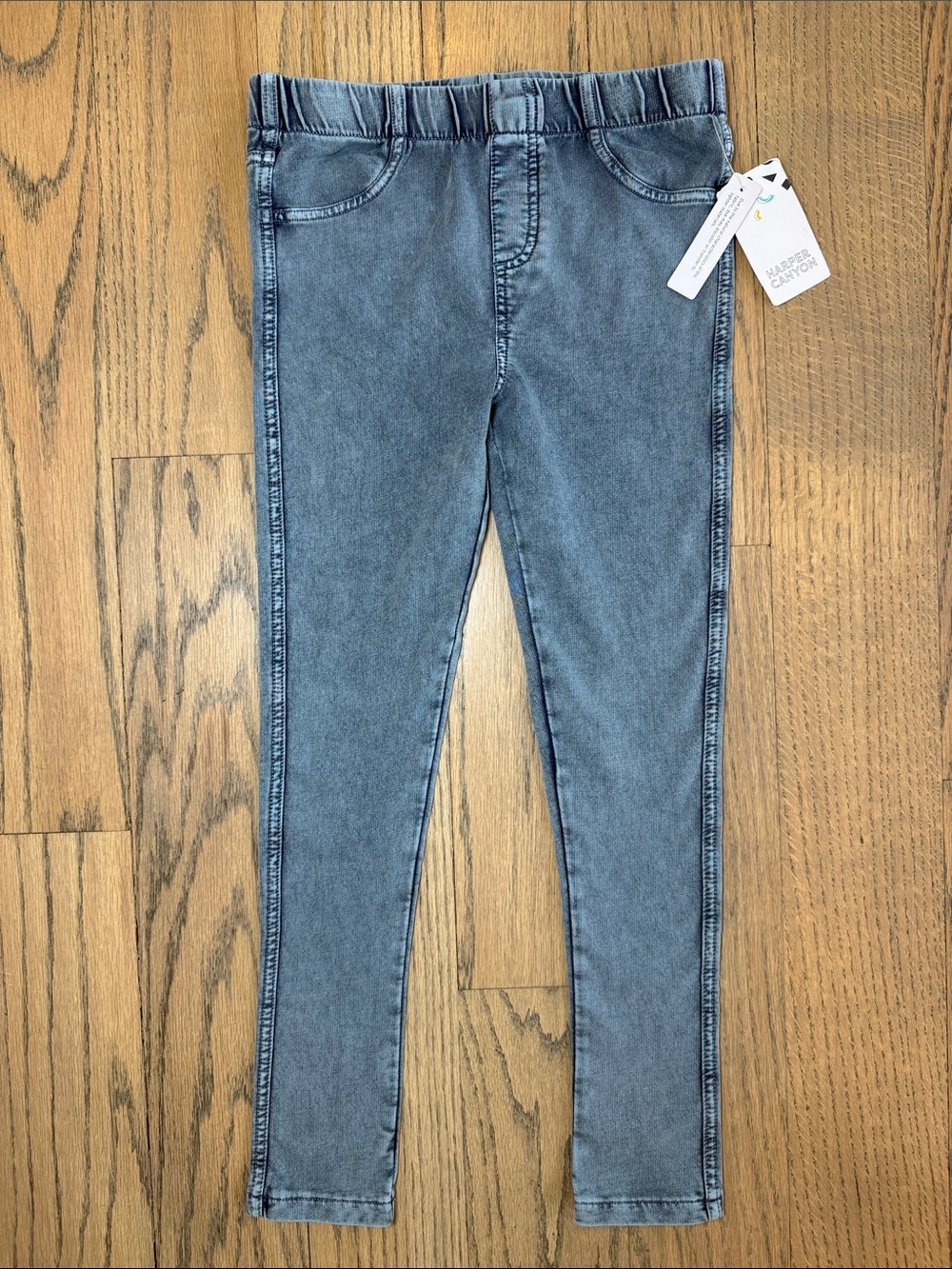 NWT Harper Canyon Nordstrom Girls Light Blue Stretch Skinny Jean Leggings Size 7